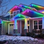 house that Trimlight Chicago put lights on