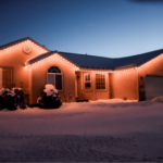 house that Trimlight Chicago put lights on