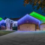 house that Trimlight Chicago put lights on