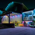 house that Trimlight Chicago put lights on