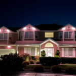 house that Trimlight Chicago put lights on