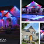 house that Trimlight Chicago put lights on