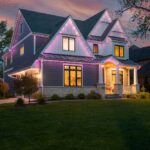 house that Trimlight Chicago put lights on