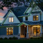 house that Trimlight Chicago put lights on