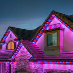 house that Trimlight Chicago put lights on