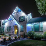 house that Trimlight Chicago put lights on
